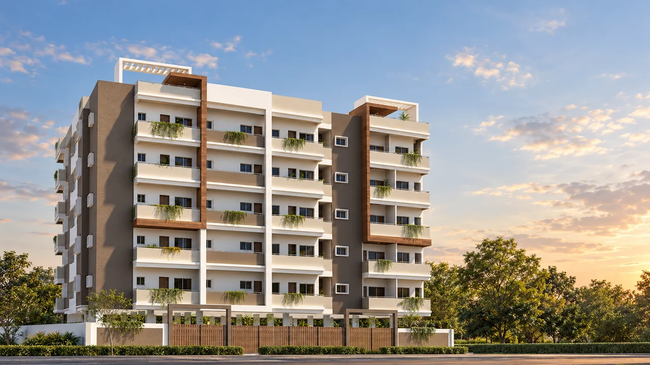 Abhaya Orchids · Architectural elevation · Artist’s visualisation