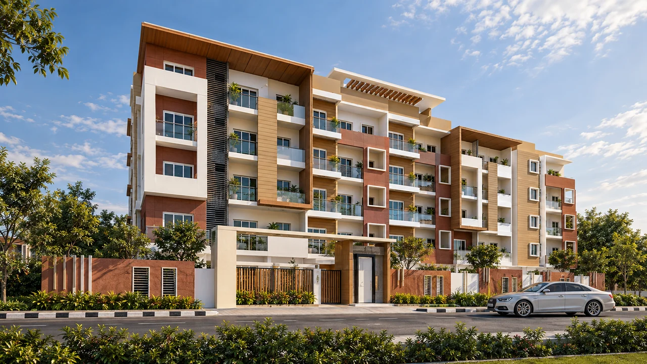 Aditya Harmony · Architectural elevation · Artist’s visualisation