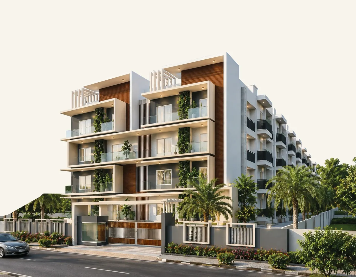 Saptasree Suprabhatham architectural view · Artist’s visualisation