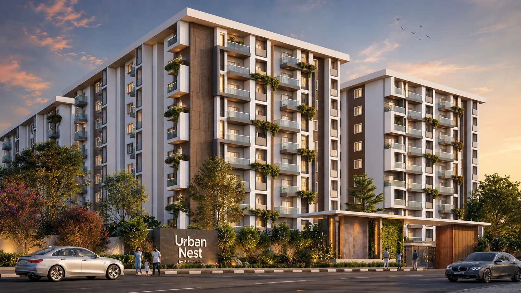 Urban Nest frontage in daylight · Artist’s visualisation